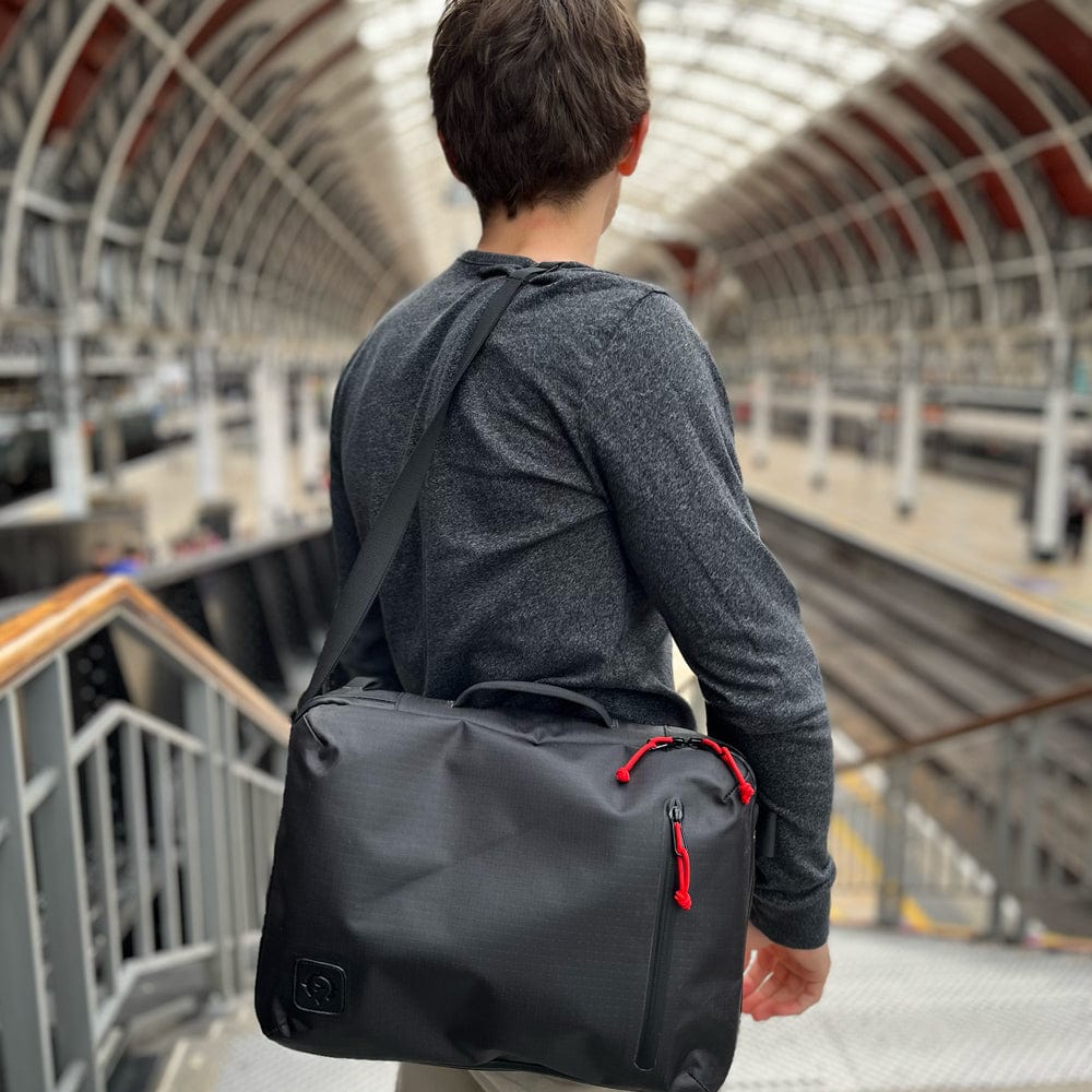 Cancha Day Bag XL Commuter Back - Lightweight Waterproof Bag - 14” Laptop Pocket - 4-Way Convertible Carry Straps - Cancha Bags