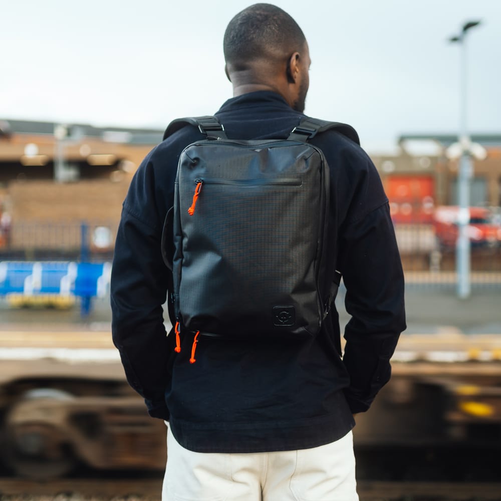 Cancha Day Bag XL Commuter Back - Lightweight Waterproof Bag - 14” Laptop Pocket - 4-Way Convertible Carry Straps - Cancha Bags