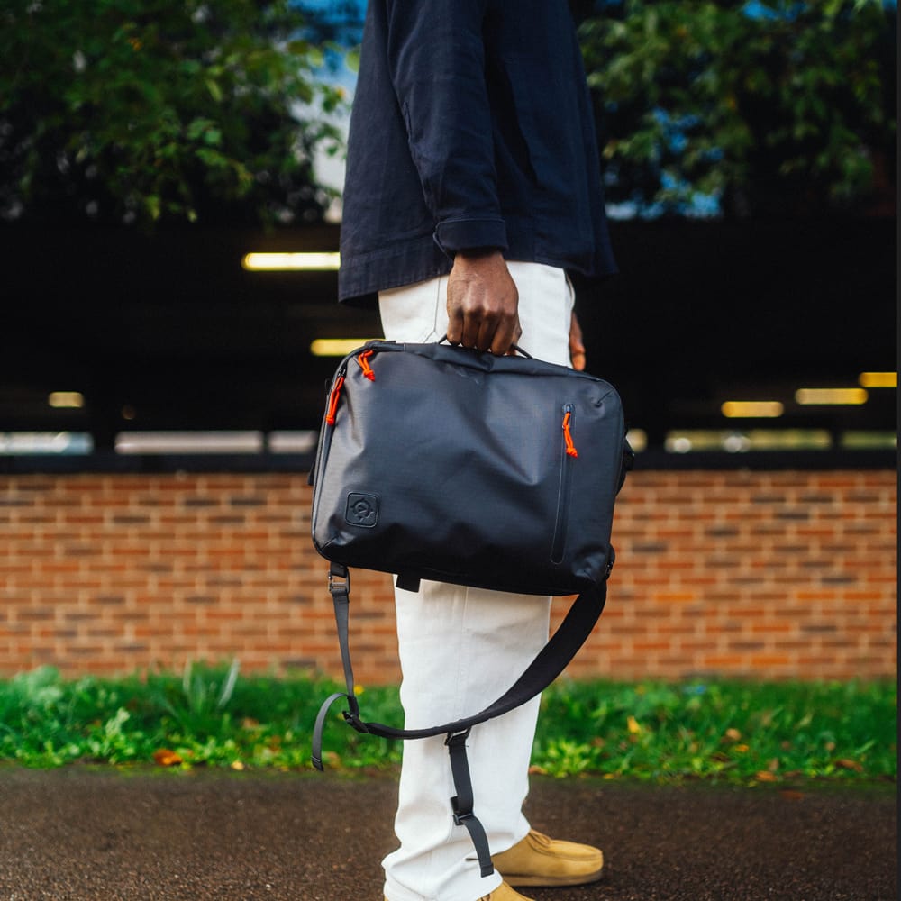 Cancha Day Bag XL Commuter Back - Lightweight Waterproof Bag - 14” Laptop Pocket - 4-Way Convertible Carry Straps - Cancha Bags