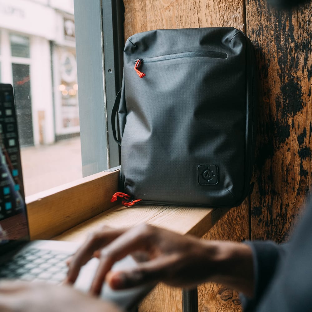 Cancha Day Bag XL Commuter Back - Lightweight Waterproof Bag - 14” Laptop Pocket - 4-Way Convertible Carry Straps - Cancha Bags